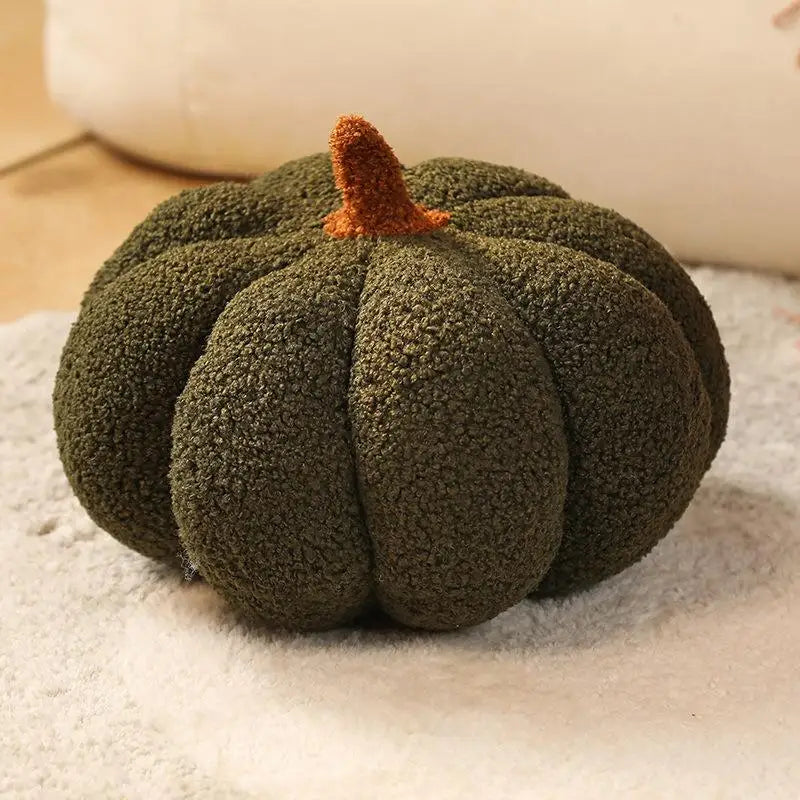 Virella | Pumpkin Plush Boucle Cushion for Cosy Sofa Décor