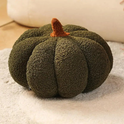 Virella | Pumpkin Plush Boucle Cushion for Cosy Sofa Décor