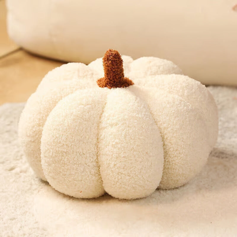 Virella | Pumpkin Plush Boucle Cushion for Cosy Sofa Décor